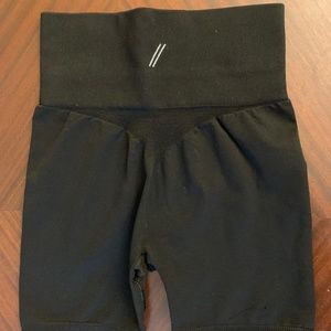 High-Waist Black Women’s Performance Shorts